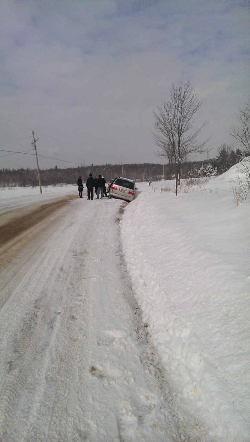 Illustration for article titled The van got ditched today